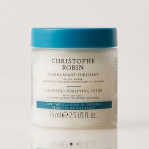 Christophe Robin Cleansing Purifying
Scrub for hair/ comes with 2 / 5oz total